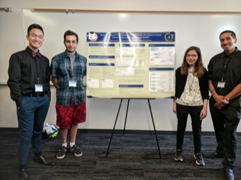 PsiBeta Students posing with their poster presentation